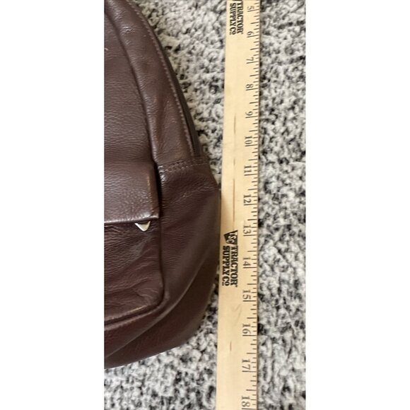 Libaire Pebbled Brown Leather Small Backpack Purse Bag 90's USA Classic Vintage‎ - Picture 9 of 14